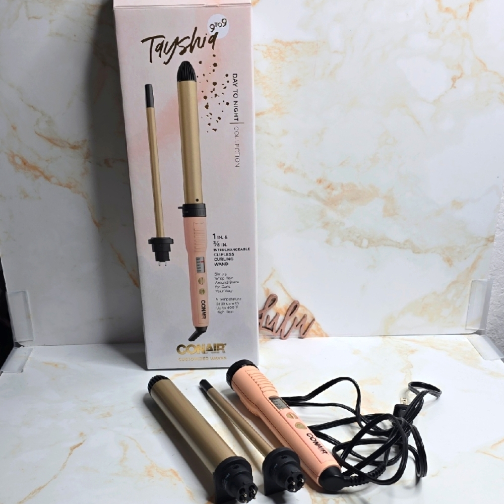 Conair Gold Curling Wand Set Tayshia Customized Waves